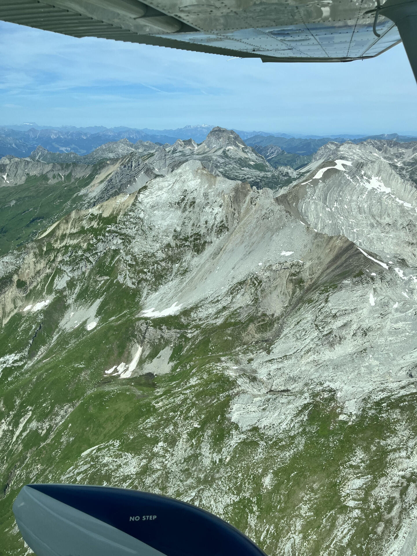 Flying into the alps