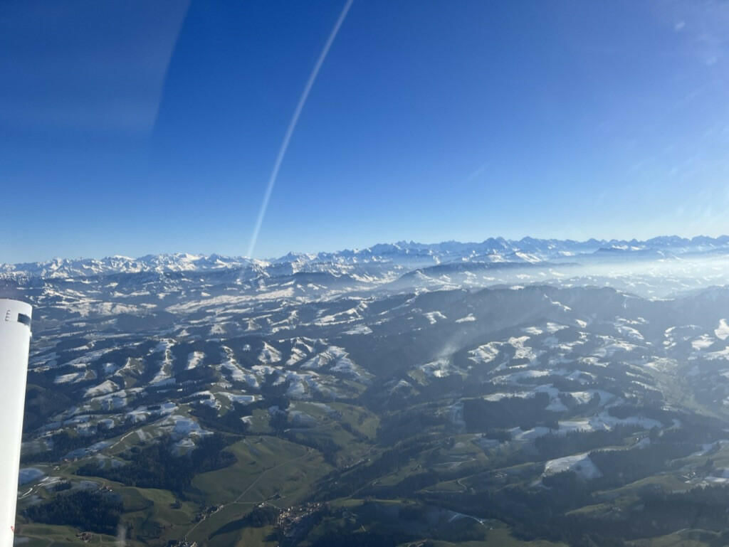 View at the Alps