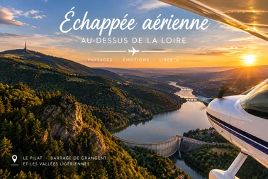 Échappée aérienne au-dessus de la Loire