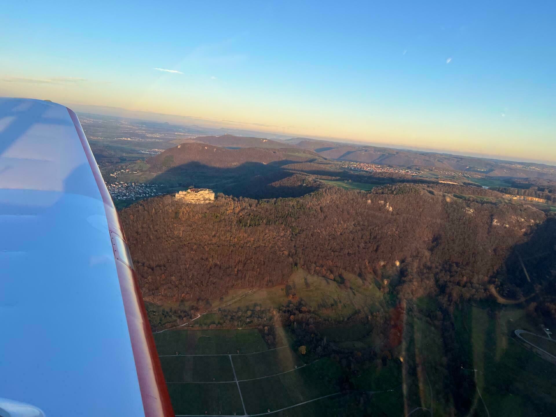 Flugroute nach Wunsch