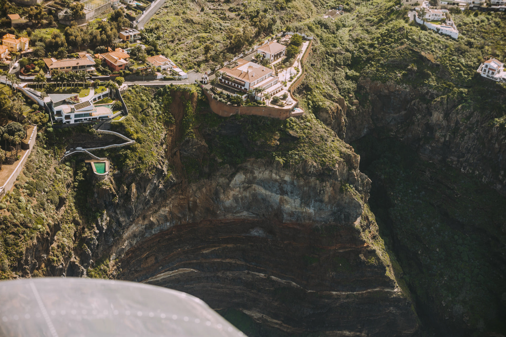 Flying around Tenerife