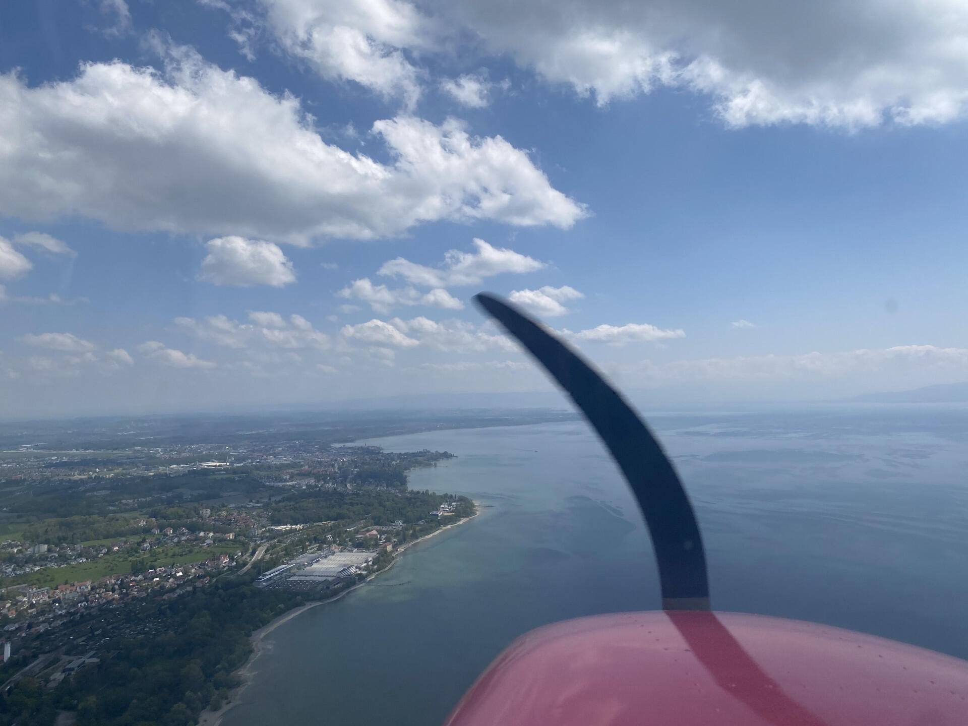 Anflug auf Friedrichshafen