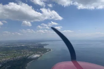 Anflug auf Friedrichshafen