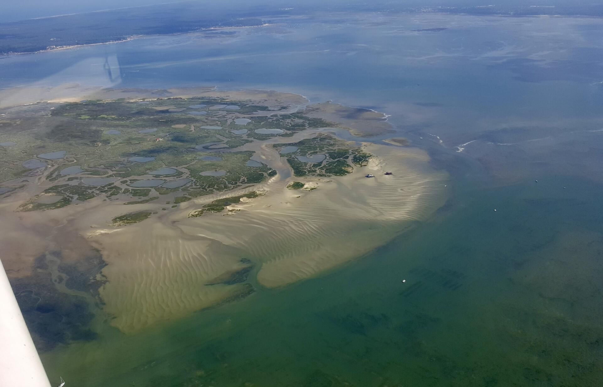 Ile aux oiseaux et cabanes tchanquées