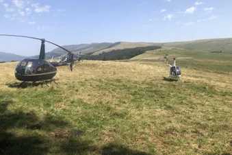 A proximité d'un buron dans le massif central.