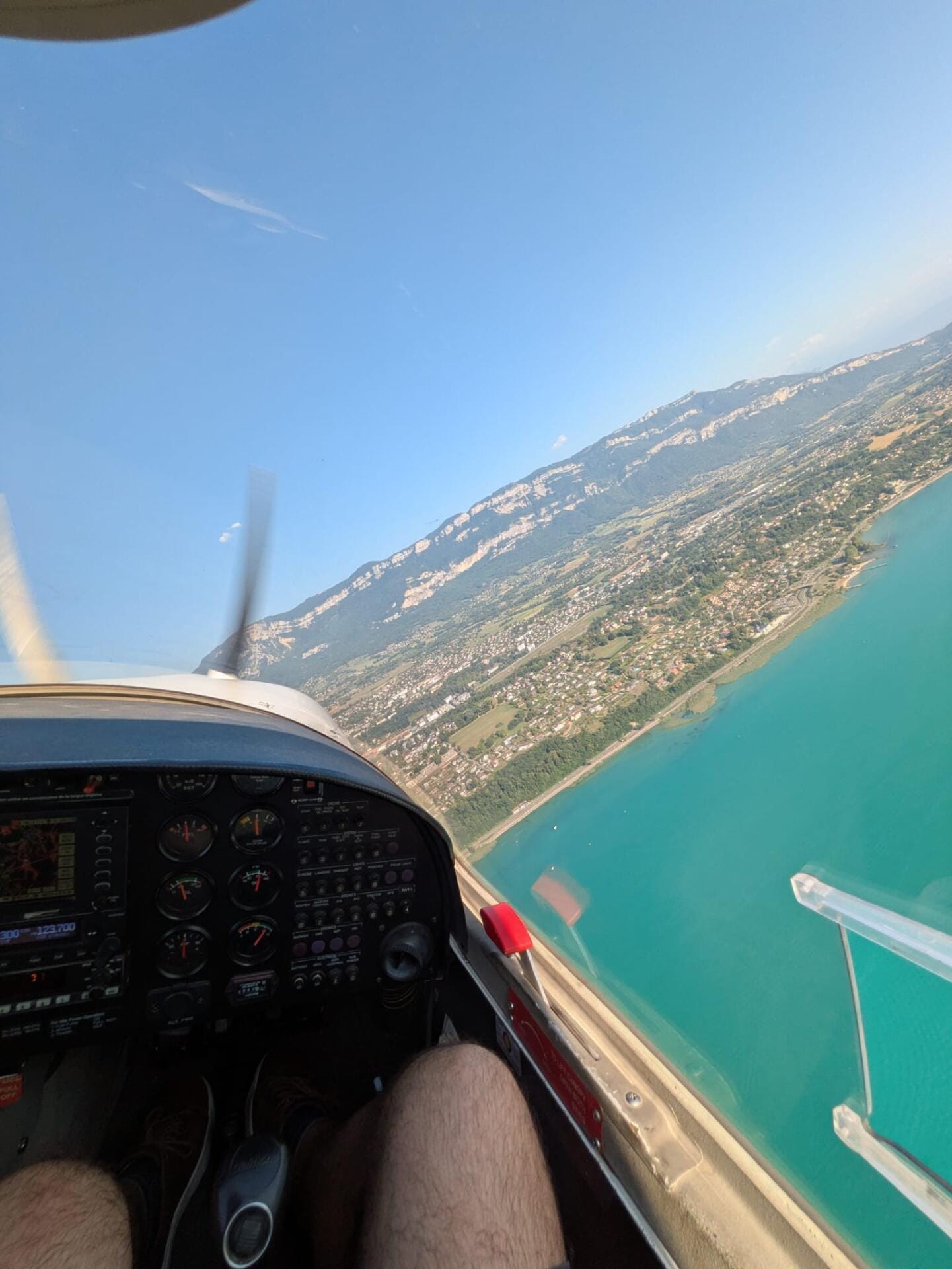 Aller-retour à Chambéry et survol du lac du Bourget