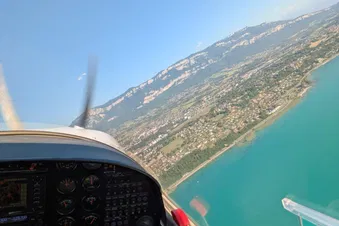 Aller-retour à Chambéry et survol du lac du Bourget