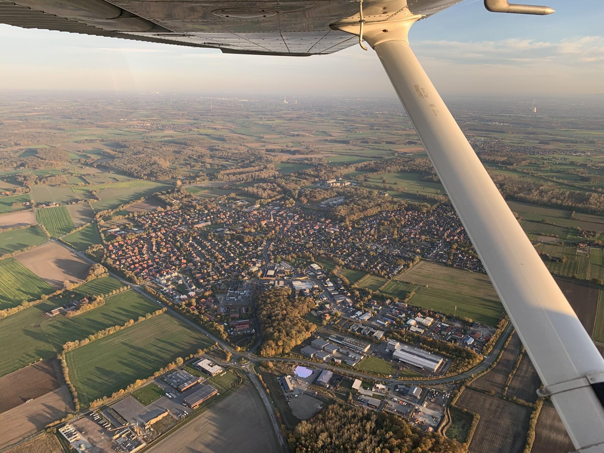 Rundflug im günstigen 2-Sitzer über das Münsterland