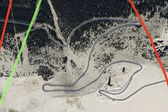 Vol au dessus du sommet du mont ventoux