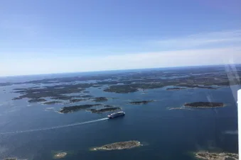 Ferry on its way to Turku