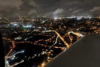 Vol au coucher du soleil ou de nuit / Sunset or night flight