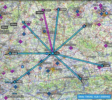 Von A nach B - STRECKENFLUG auf Wunsch aus Ingolstadt