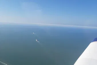 Opal coast from above