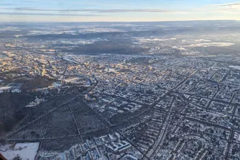 Rundflug über Karlsruhe
