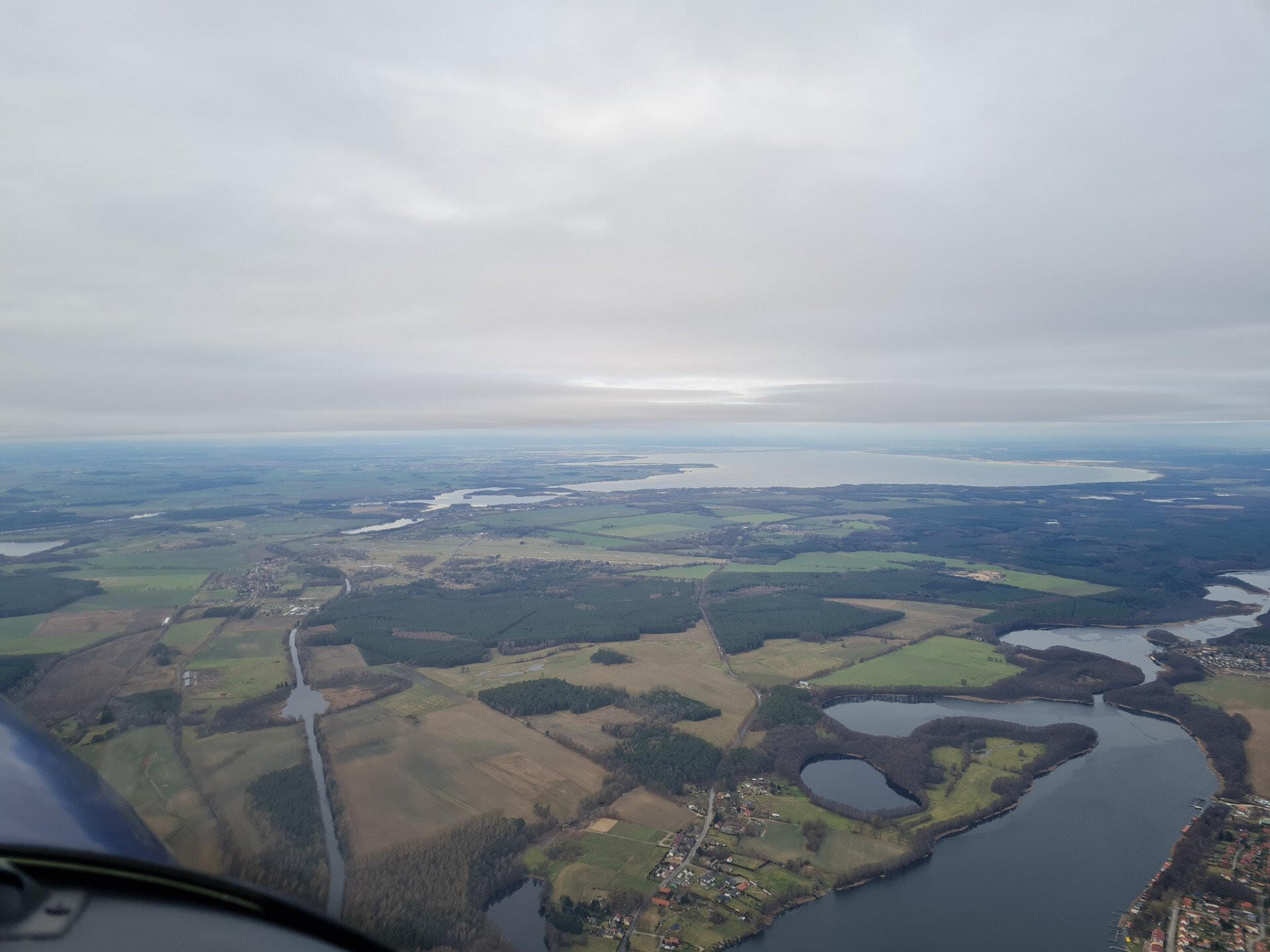 Rundflug zur Müritz (Mecklenburger Seenplatte)