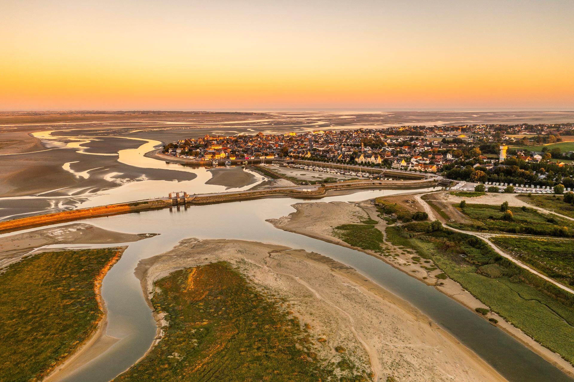 Survol de la baie de Somme