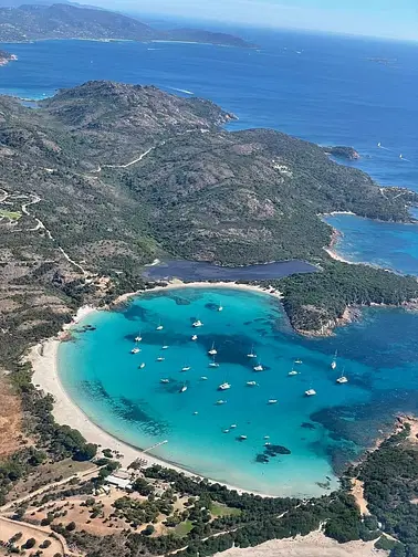 Survol du sud de la Corse