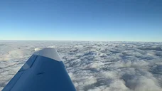 Flug in die Alpen