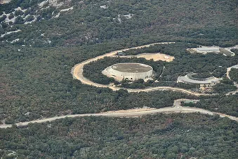 Les gorges de l'Ardèche vue du ciel