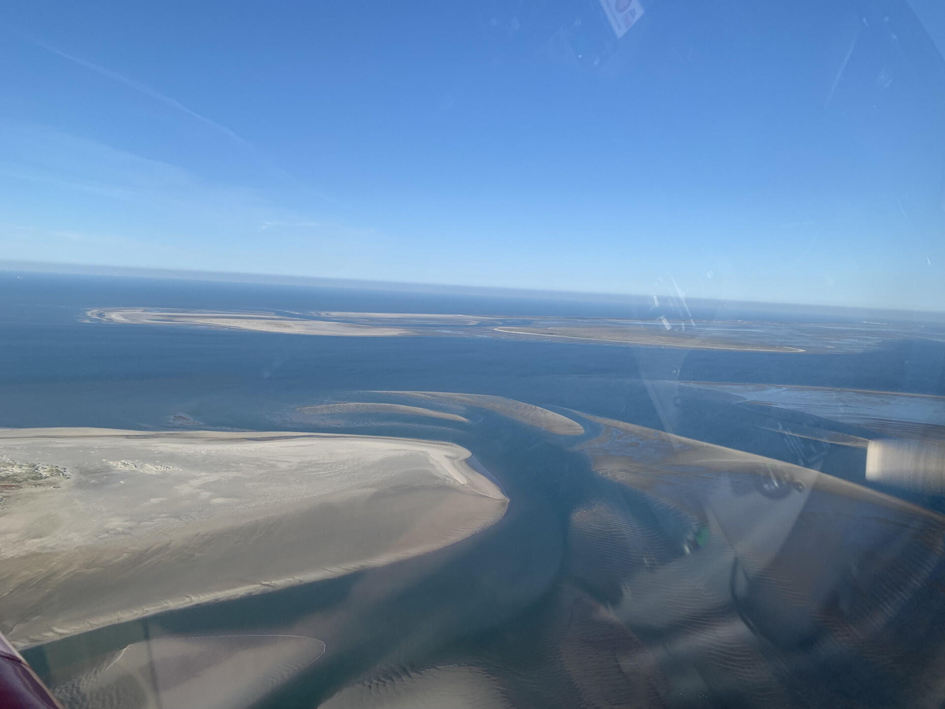 Rundflug entlang aller ostfries. Inseln ab Ney, Juist, Lang.