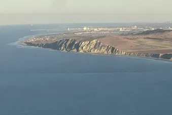 Sightseeing flight over the White cliffs of the Opal coast