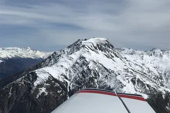 Die Bündner Berge von oben sehen