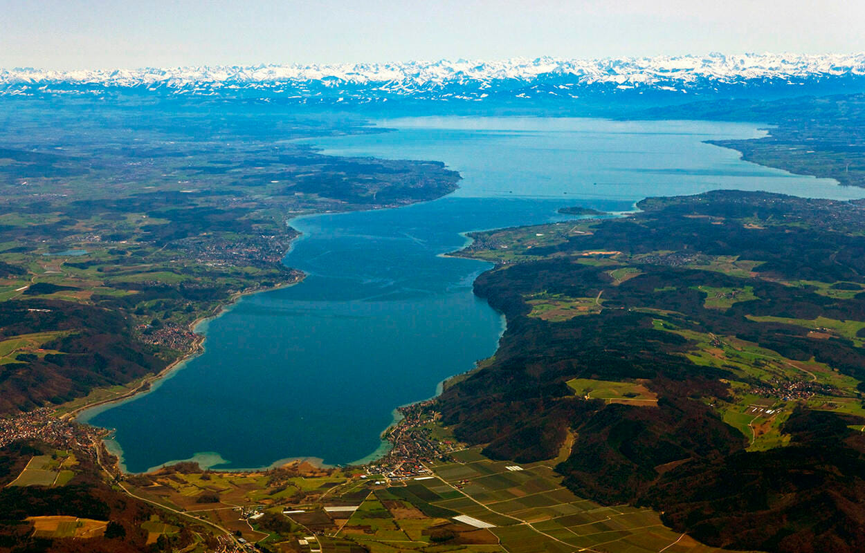 Bodensee-Rundflug: Lindau, Friedrichshafen & Konstanz