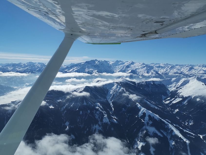 Alpenrundflug von Landshut aus über den Chiemsee