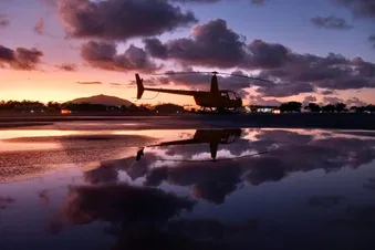Vol de nuit en hélicoptère autour de Lyon