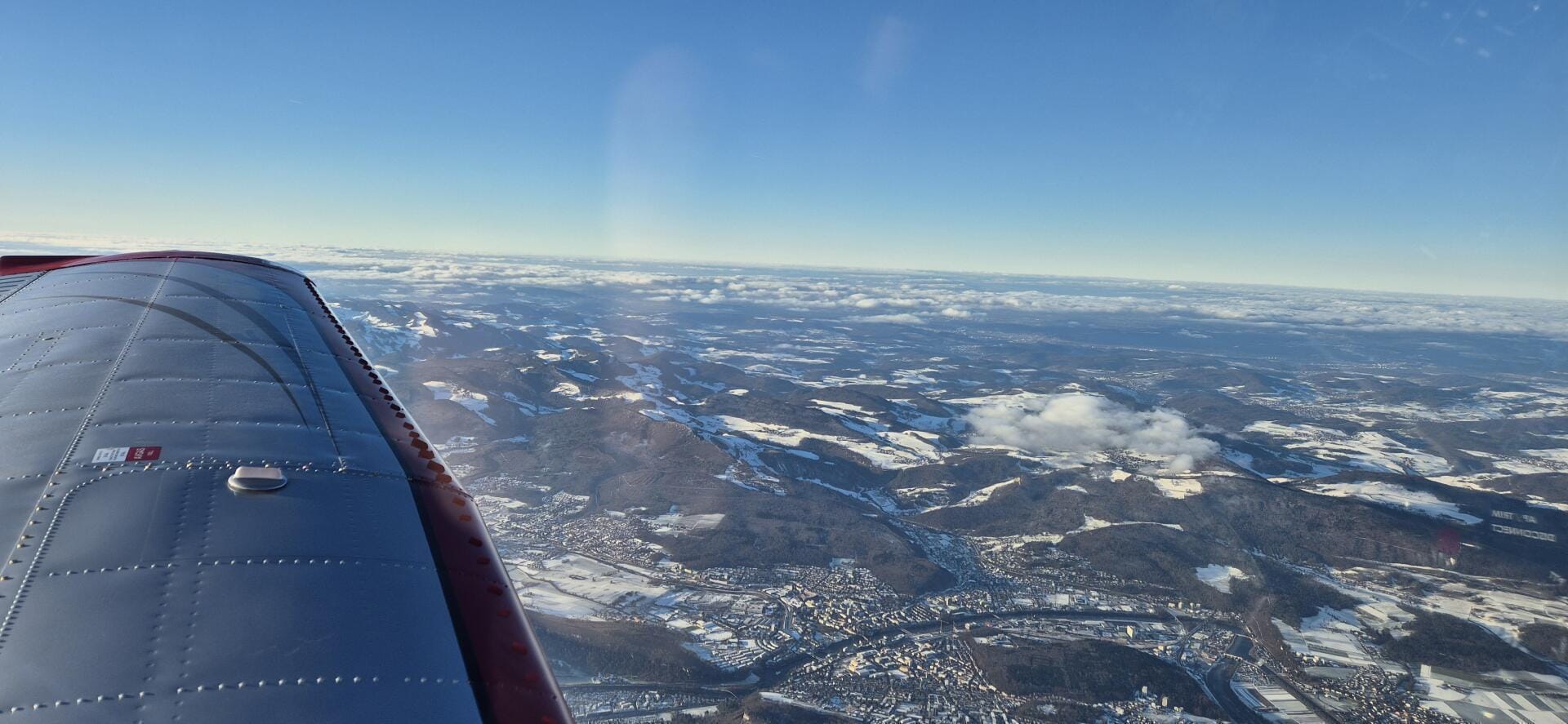 IFR flight Berlin - Birrfeld (Zurich region)