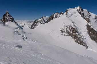 Panoramic Flight over the Swiss Alps (Piz Bernina)