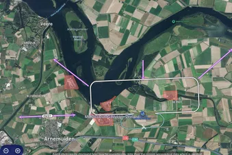 Midden Zeeland aerodrome, adjacent to the Veerse Meer (lake)