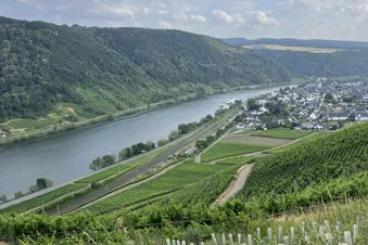 Aussicht vom Flugplatz Koblenz
