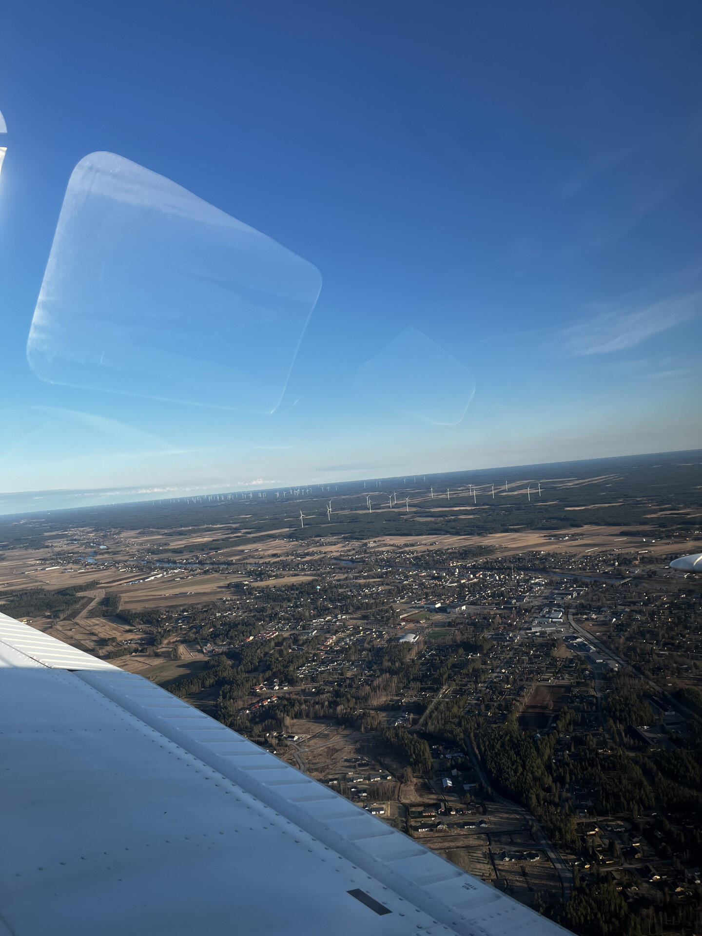 Flight to Kalajoki along the coast