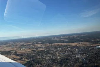Flight to Kalajoki along the coast