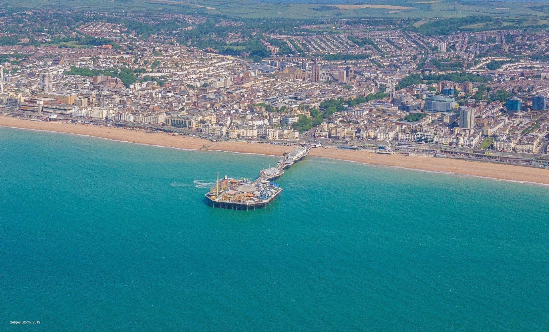 Flying over the White Cliffs, take off from Woking, Fairoaks