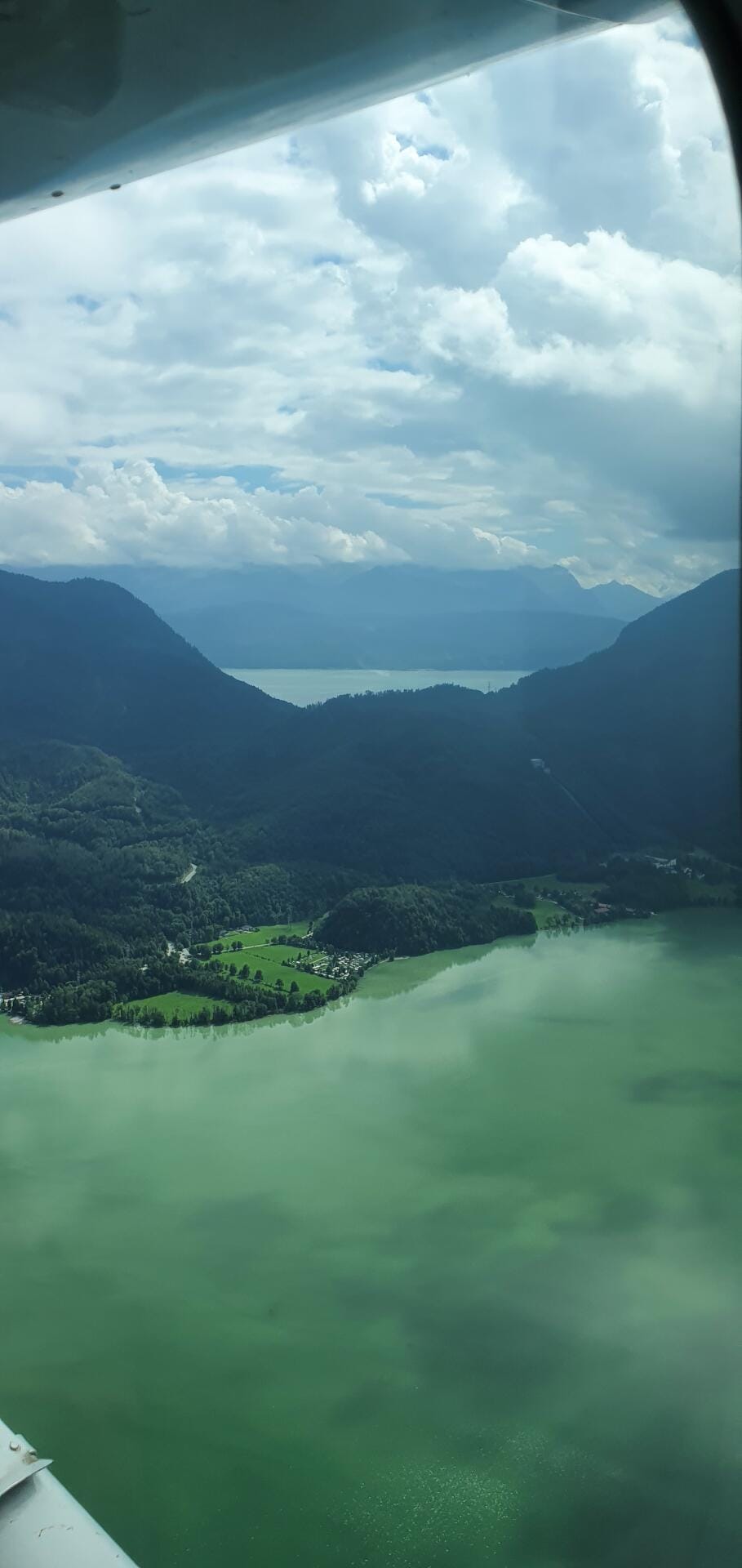 Kochelsee mit Blick auf den Walchensee