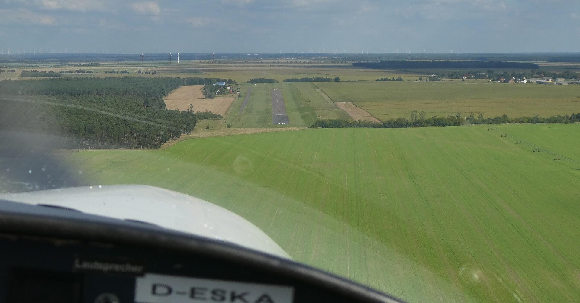 Landeanflug auf Oehna
