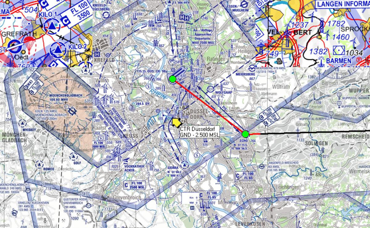 Streckenflug Düsseldorf - Großenhain am 12.07.2026