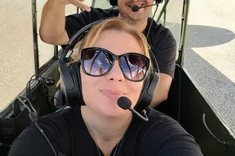 Notre première passagère avec le sourire