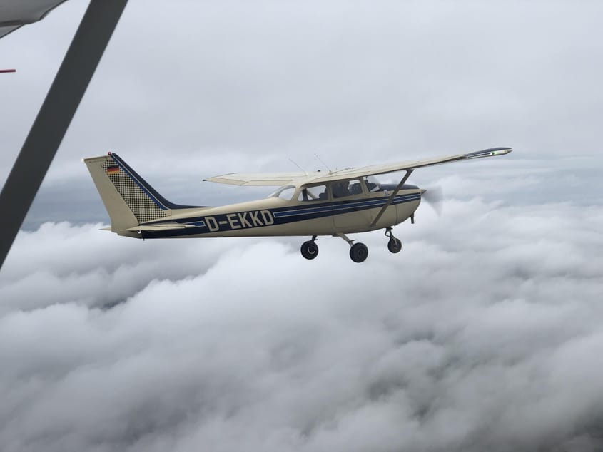 Flug zur Zugspitze und zurück