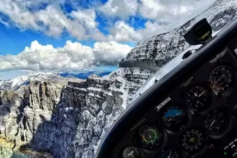 Sightseeing from a modern aircraft