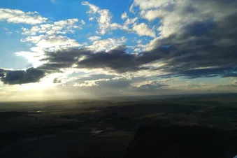 fin de journée sur l'ouest de la région parisienne