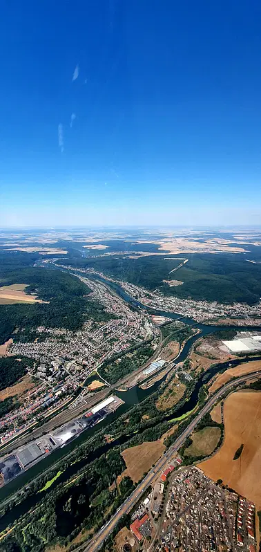 Ballade au dessus de la Moselle et de Nancy