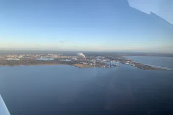 Flight towards EFOU, Oulu view.