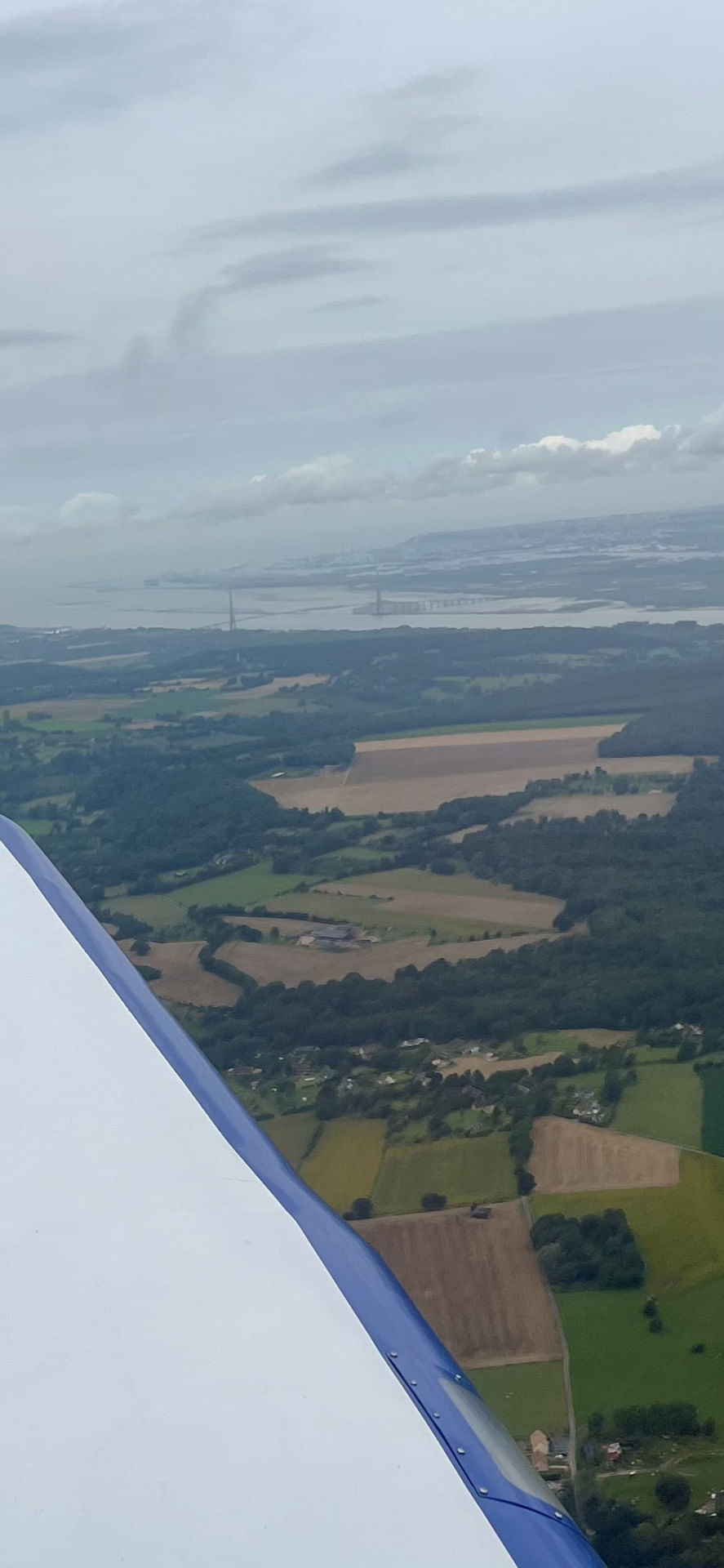 Pont de Normandie en bout d'aile