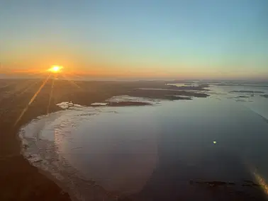 La côte d'Émeraude de Saint-Brieuc à Saint-Malo en avion