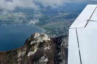 Lac du Bourget depuis le col du Chat