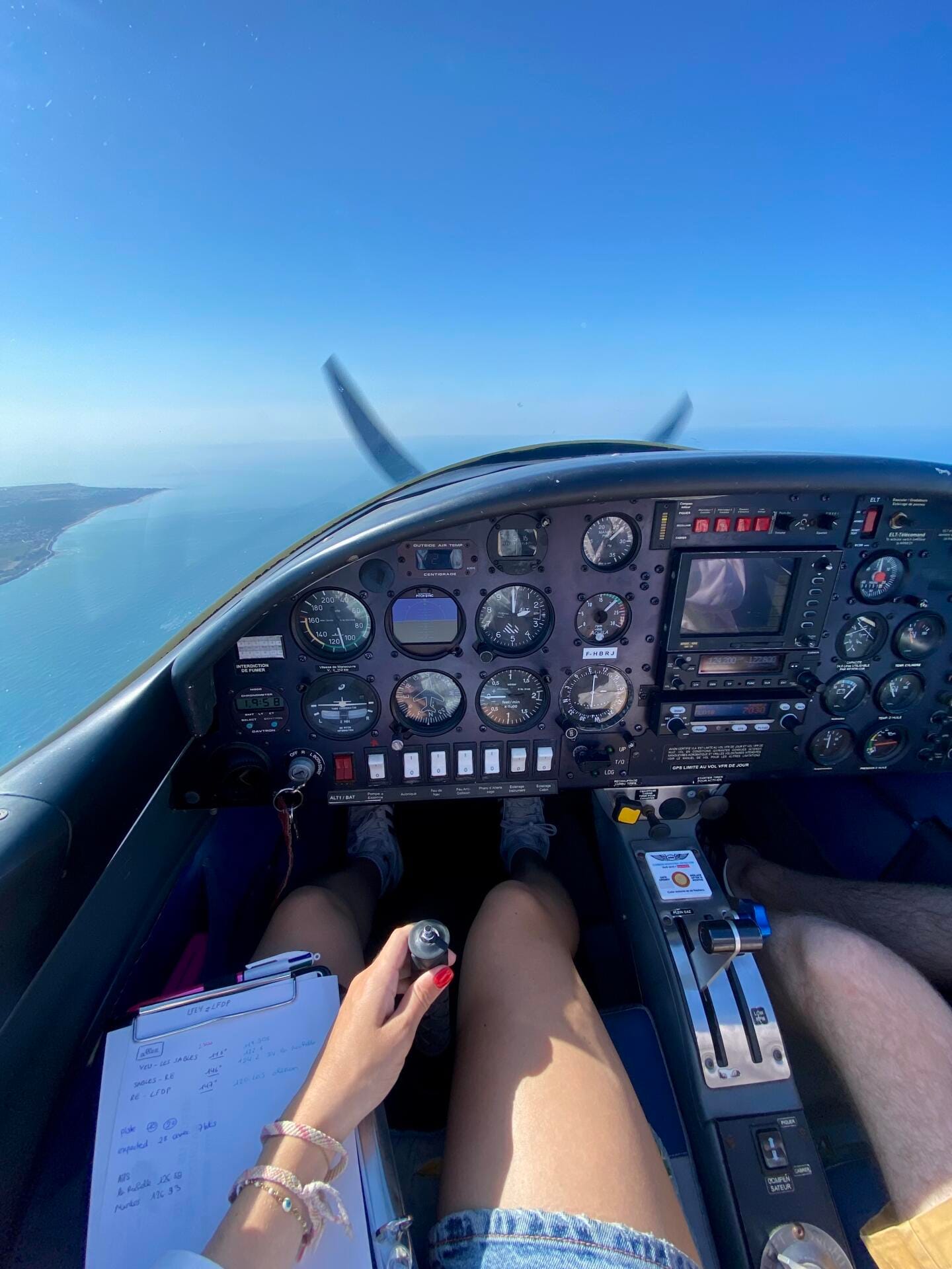 Vue du cockpit de l’Aquila