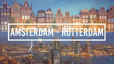 Flight to beautiful cities: Paris, Rotterdam, Amsterdam